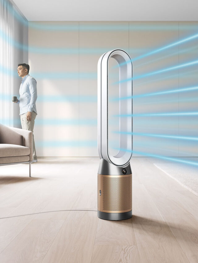 Dyson Purifier Cool PC2 De-NOx 61,5 dB 40 W Oro, Bianco