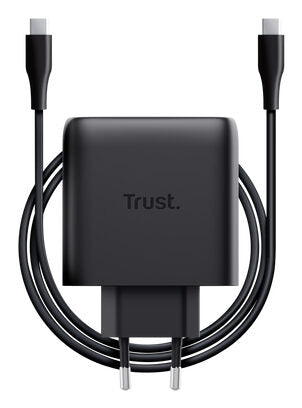 Trust Maxo Caricabatteria a 2 porte USB-C GaN da 65 W