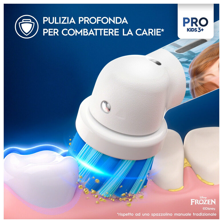 Oral-B Vitality Pro Frozen Bambino Spazzolino rotante-oscillante Nero, Grigio