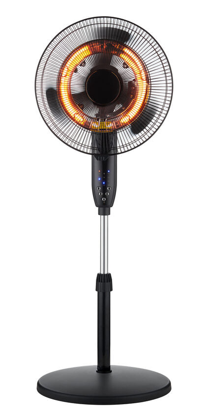 DCG Eltronic VESA05 stufetta elettrica Interno Nero, Grigio 2000 W Riscaldatore ambiente elettrico con ventilatore
