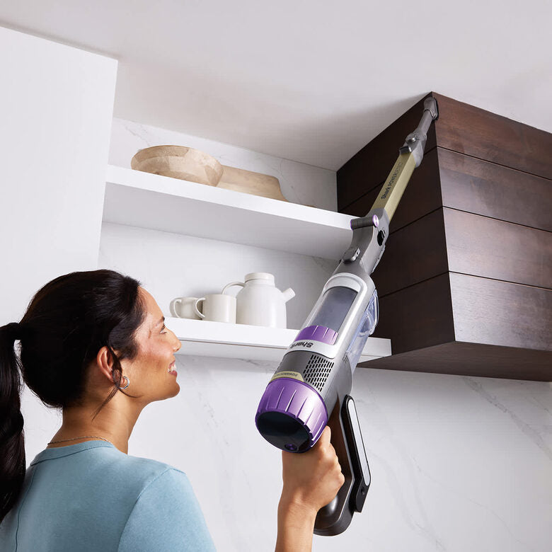 Shark IP3251EUT scopa elettrica Aspirapolvere a bastone 2 in 1 Batteria Secco Ciclonico Senza sacchetto 0,7 L 380 W Oro, Grigio, Viola