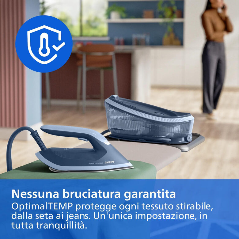 Philips PerfectCare Serie 4000 PSG4020/20 Ferro da Stiro con Caldaia 2400 W 6,5 Bar Serbatoio 1,7 L