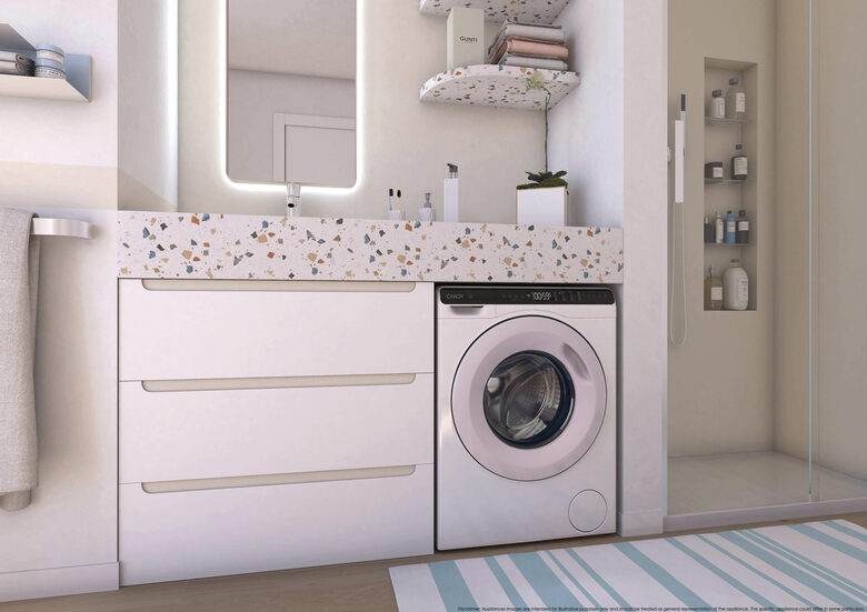 Candy ProWash 700 Mini, Lavatrice Compatta 5 KG, Classe A, 1200 giri, Bianco, Inverter, Wi-Fi, CW50-BP12307WU-S