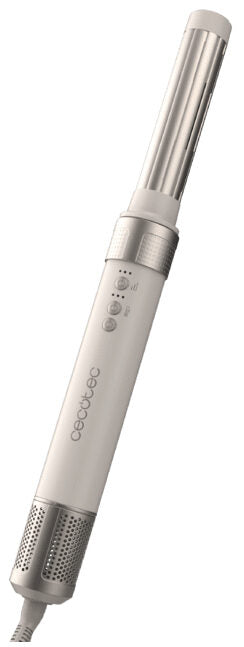 Cecotec CermicCare 10in1 AirGlam Multistyler Caldo Champagne, Bianco 1400 W 1,8 m