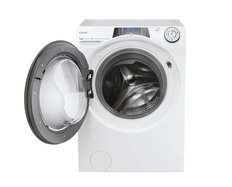 Candy 496BWMR9/1-S RapidÓ Pro RP Lavatrice Caricamento Frontale 9 Kg, 1400 Giri, Tecnologia Quick&Clean, Speed-Drive Inverter, Easy Iron Plus, Classe A, Bianco