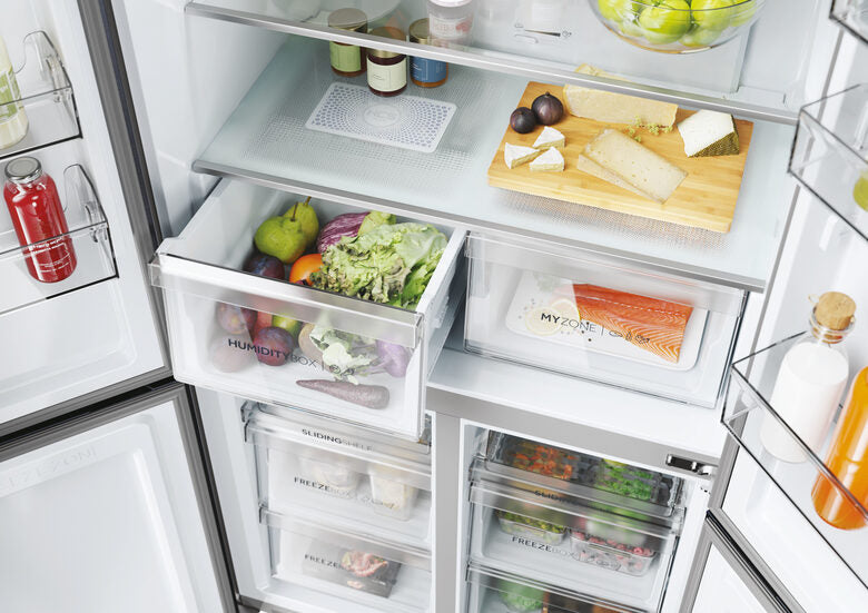 Haier Cube 90 Serie 5 HCR5919ENMB frigorifero 4 porte Libera installazione 528 L E Nero