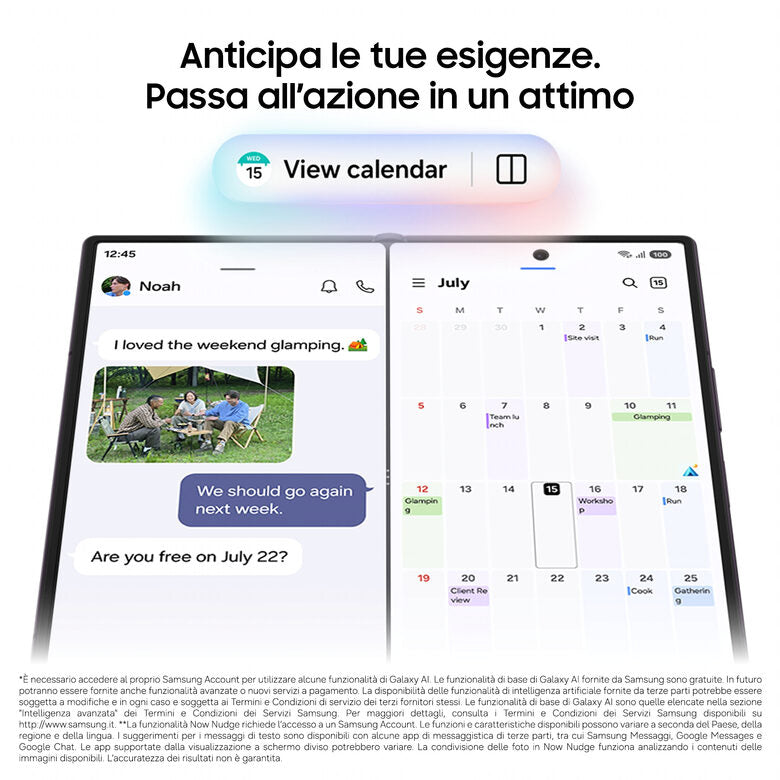 Samsung Galaxy Z Fold8 Ultra , 256GB, Graphite, Processore Potente, Batteria 5000 mAh, Multischermo, RAM 12GB, Camera 200 MP, Now Nudge, Assistente Foto