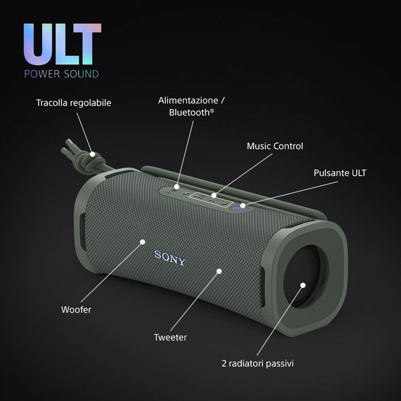 Sony ULT FIELD 1 Speaker portatile wireless Bluetooth con Ult Power Sound