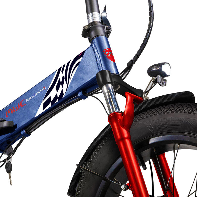EMG Fat Bike Bomber MWC con telaio pieghevole 17", ruota 20", Cambio Shimano, Motore 250W, batteria 48V 10Ah