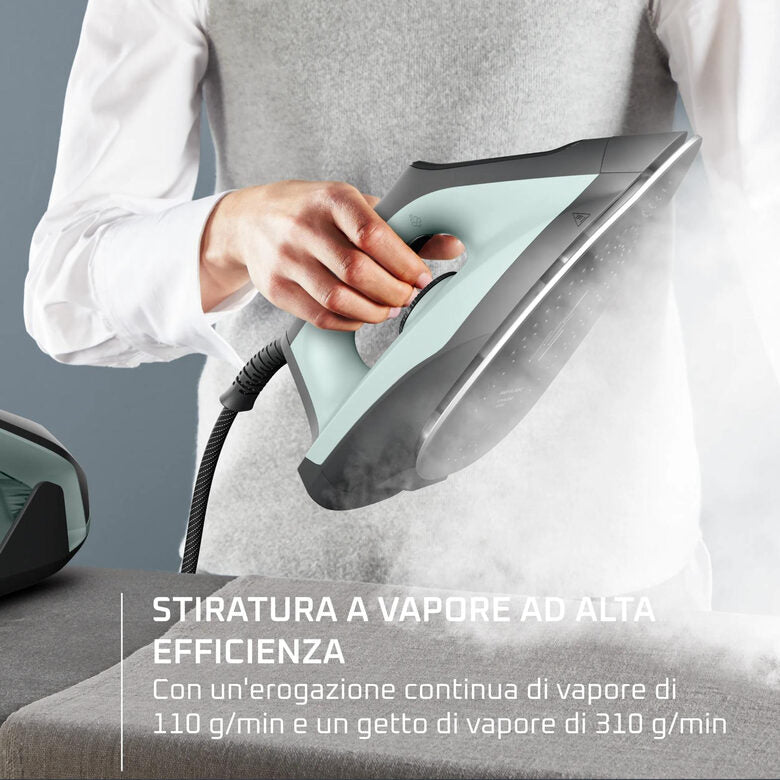Rowenta Force Pro 300 Ferro con Generatore di Vapore, Stiratura Rapida ed Efficiente, 2400W, VR5430
