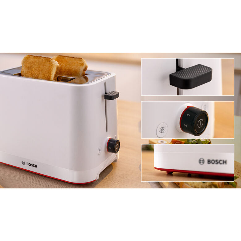 Bosch TAT3M121 tostapane 4 fetta/e 950 W Bianco