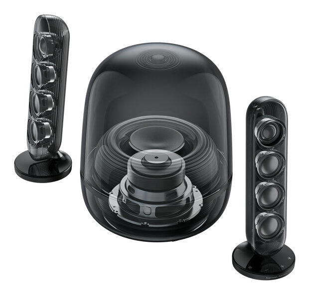 Harman Kardon Set altoparlanti pc Soundsticks 5 Clear black 190W HKSOUNDSTK5BEP