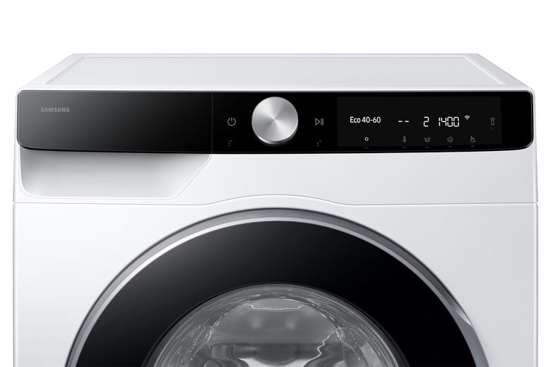 Samsung WW90DG6U85LKU3 Lavatrice A Libera Installazione 9 Kg, 1400 Giri, AI Control, AI Ecobubble™, AI Wash, Classe A-10%, Bianco