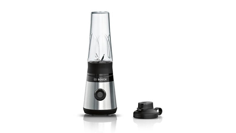 Bosch Serie 2 MMB2111M frullatore 0,6 L Frullatore per sportivi 450 W Nero, Acciaio inossidabile