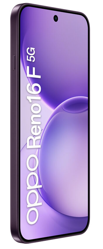 OPPO Reno16 F 5G AI Smartphone, Tripla fotocamera 50+8+50MP, Selfie 50MP, Display 6.57” 120HZ AMOLED FHD+, 6500mAh, RAM 8GB(Esp2GB/4GB/8GB)+ROM 256GB [Versione Italia], Purple Black