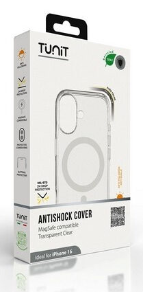 TUNIT TTIP16MSCL custodia per cellulare 15,5 cm (6.1") Cover Trasparente