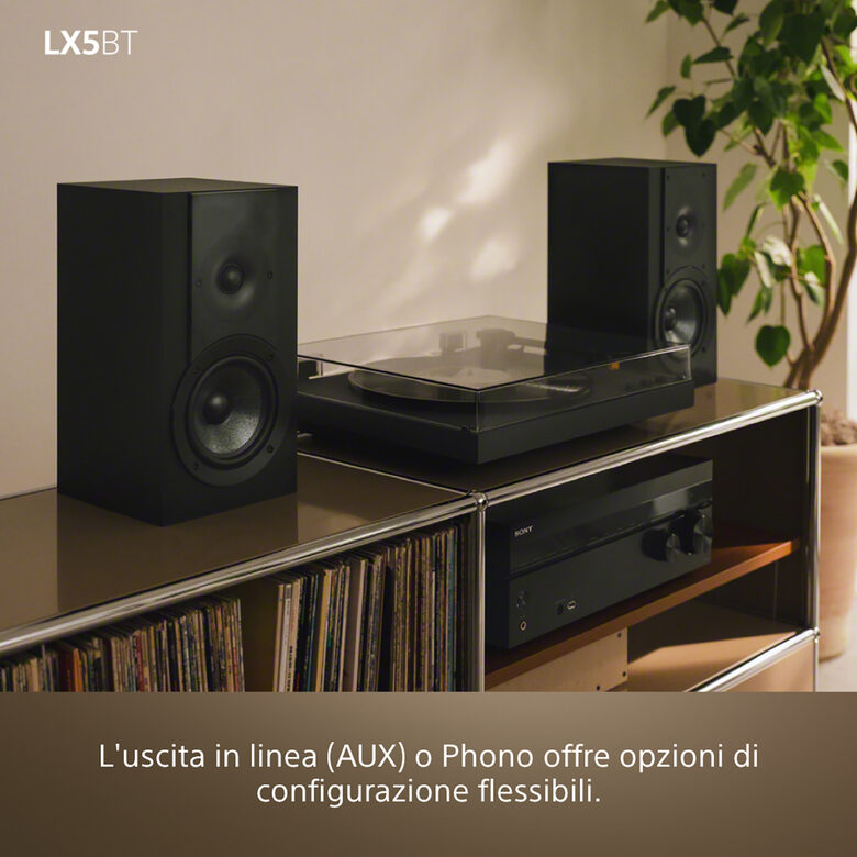 Sony PS-LX5BT Giradischi con trasmissione a cinghia Nero Automatico