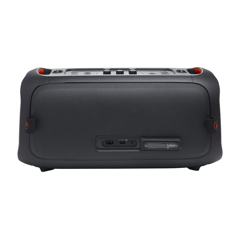 JBL PartyBox On-the-Go Essential Speaker Portatile Wireless per Feste, con Luci Integrate e Bassi Profondi, Protezione Splashproof IPX4, Microfono Wireless, Tracolla per Trasporto, Nero
