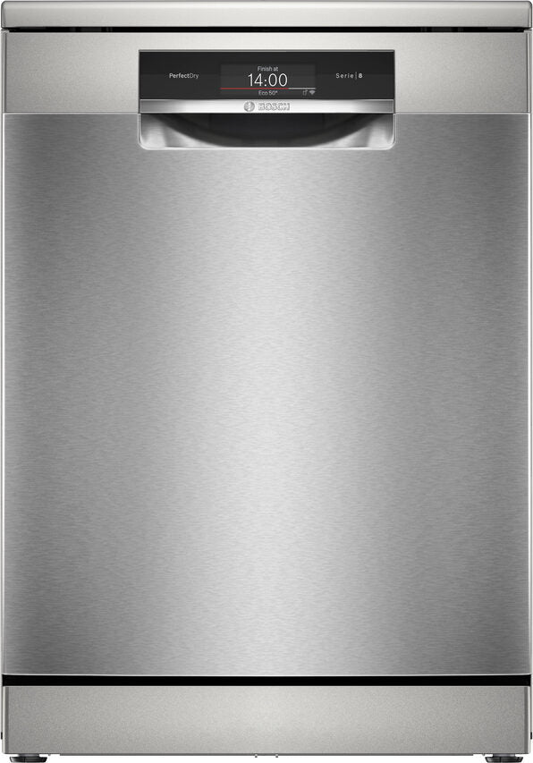 Bosch Serie 8 SMS8TCI04E Lavastoviglie da libera installazione 60 cm Acciaio spazzolato anti-impronta Classe A