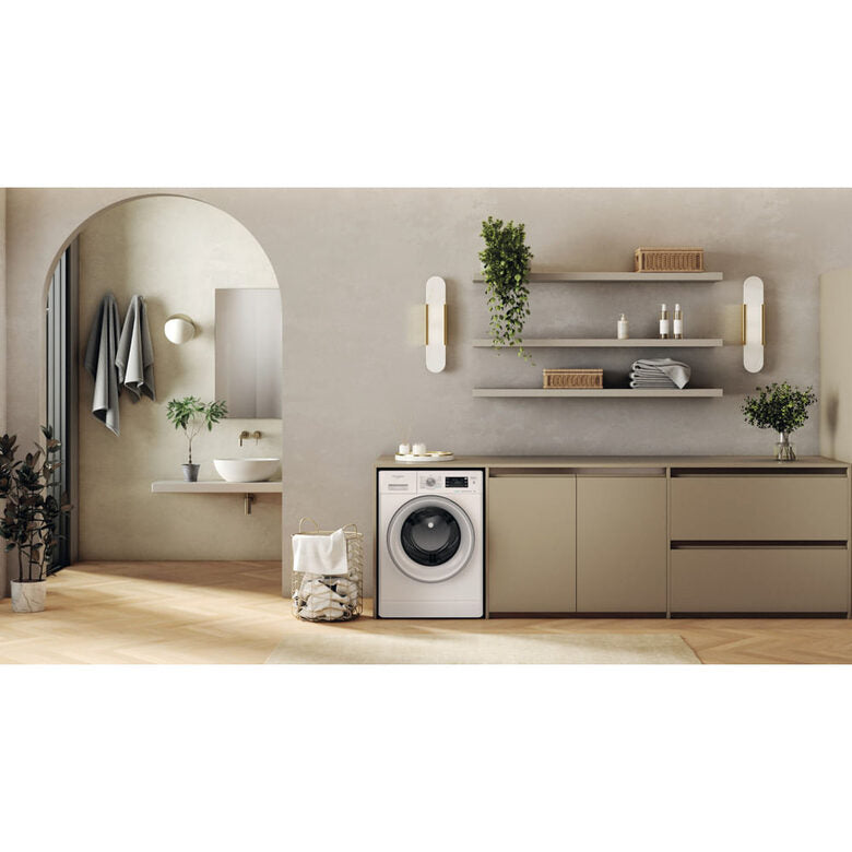Whirlpool FFB 7469 SV IT Lavatrice A Libera Installazione 7 Kg, 1400 Giri, Motore Inverter, Refresh Vapore, Freshcare+, Tecnologia 6° Senso, Classe A, Bianco