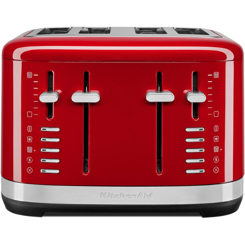 KitchenAid 5KMT4109EER Tostapane 4 fetta/e 1640 W Rosso, Acciaio inox