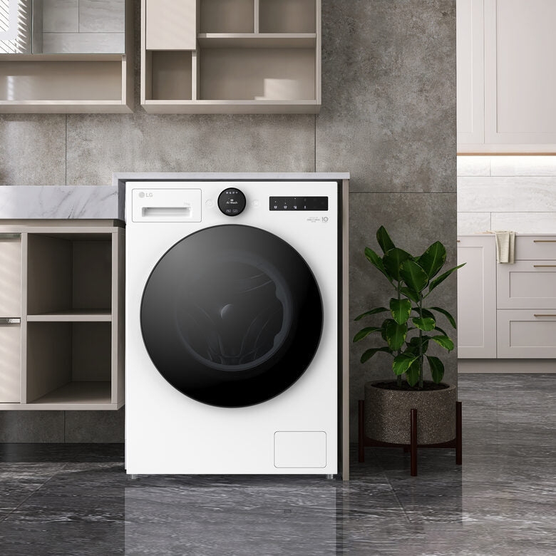 LG F4X7011TWB Serie X7 Lavatrice Smart A Libera Installazione 11 Kg, AI DD™, 1400 Giri, Display Easy Circle, Wi-fi, AI Wash, Turbowash, Classe A-40%, Bianco