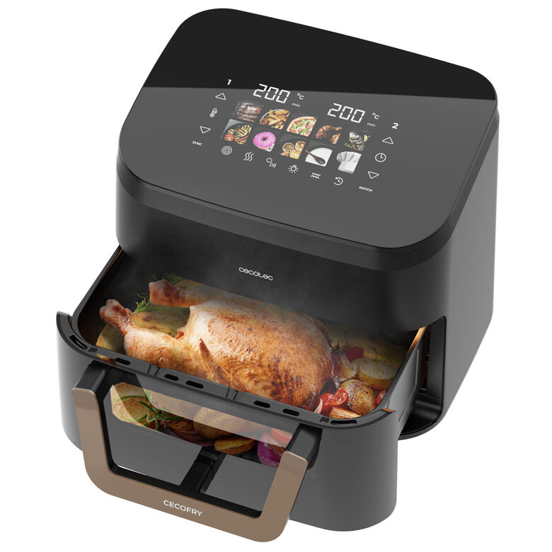 Cecotec Cecofry & Grill Smokin' 11000 Plus Singolo 11 L Indipendente 2900 W Friggitrice ad aria calda Nero