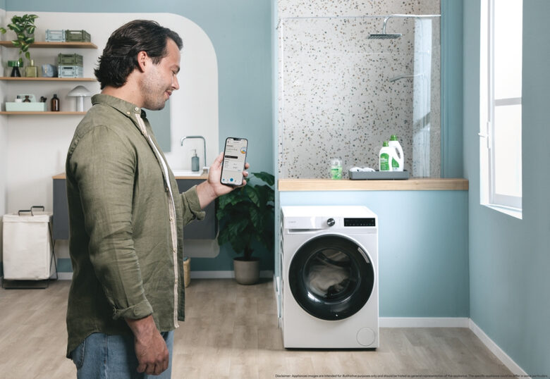 Candy ProWash 500, Lavatrice Carica Frontale 11 KG, 30% più efficente della classe A, 1400 giri, Bianco, Inverter, Vapore, Wi-Fi, Smart Wash, BR 411BL9-S
