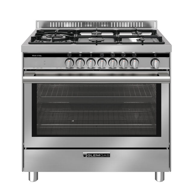 Glem Gas ST96TMI cucina Elettrico Cromo, Acciaio inox