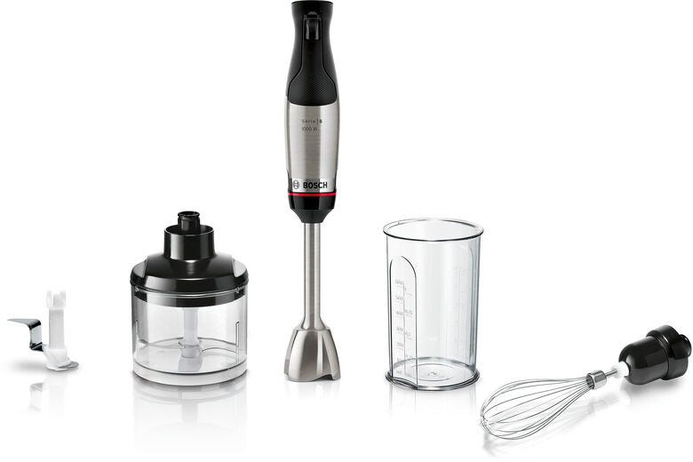 Bosch Serie 6 MSM6M622 frullatore 0,6 L Frullatore per cottura 1000 W Nero, Stainless steel
