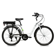 EMG Sea-TY 26CST01  E-BIKE Bianca ruote 26"", Batt. 36V 12.8ah, motore 250W, autonom. 50/60km