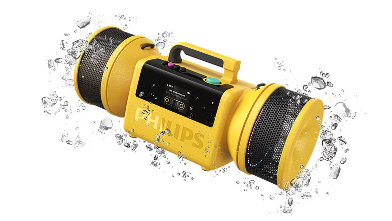 Philips The Tube Altoparlante portatile stereo Giallo 140 W