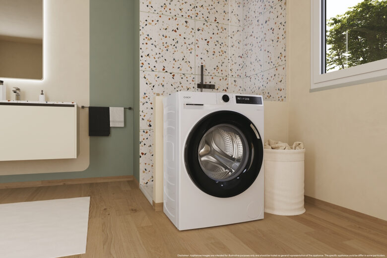 Candy ProWash 500, Lavatrice Carica Frontale 11 KG, 30% più efficente della classe A, 1400 giri, Bianco, Inverter, Vapore, Wi-Fi, Smart Wash, BR 411BL9-S