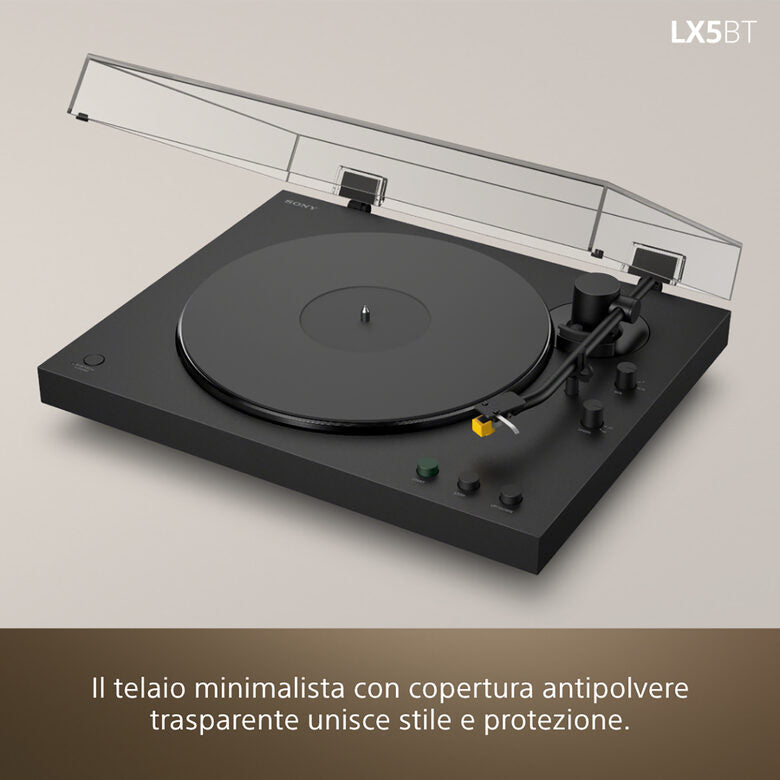 Sony PS-LX5BT Giradischi con trasmissione a cinghia Nero Automatico