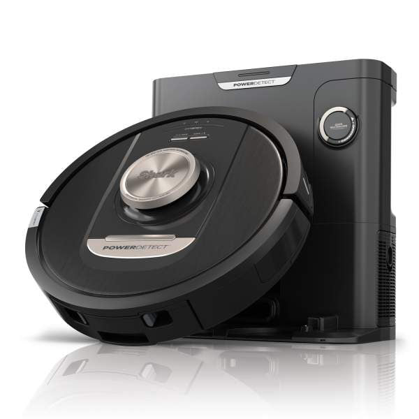 Shark RV2820VEEU PowerDetect 0,23 L Aspirapolvere Robot Senza sacchetto Nero, Argento