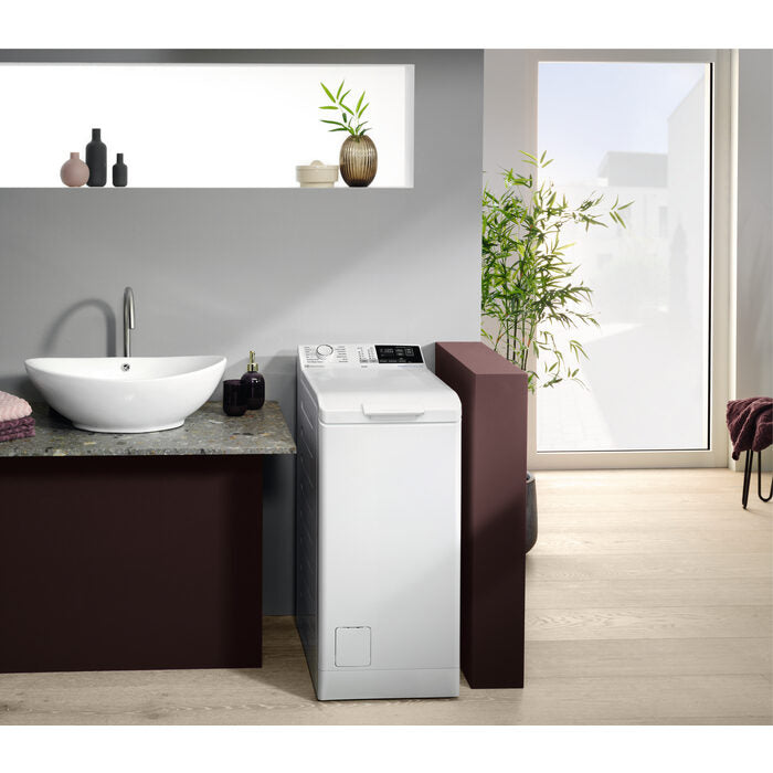 Electrolux EW6T437A Serie 600 Lavatrice A Carica Dall'alto Libera Installazione 7 Kg, 1251 Giri, SensiCare System, Eco Time Manager®, Anti-Allergy, Soft Opening, Classe A, Bianco