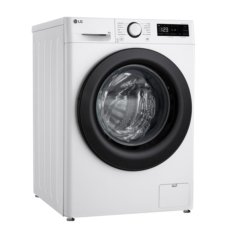 LG F4R3009NNWB Lavatrice 9kg AI DD, Classe A-10%, 1400 giri, Lavaggio con AI