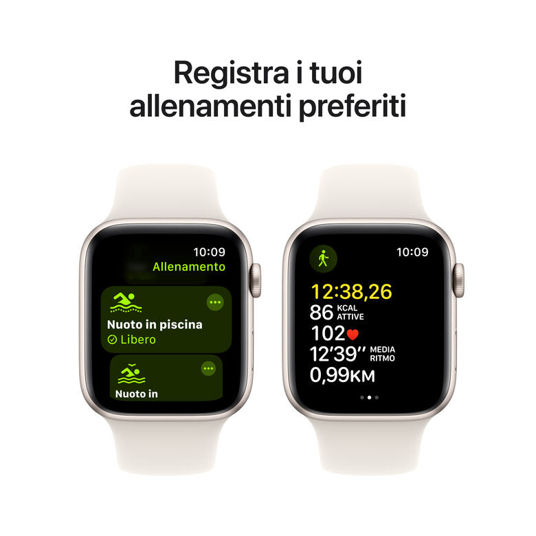 Apple Watch SE GPS + Cellular 44mm Cassa Alluminio Galassia con Galassia Sport Band - M/L