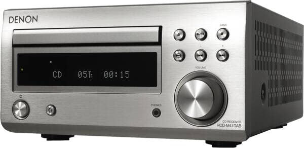 Denon RCD-M41DAB 2.0 canali Argento
