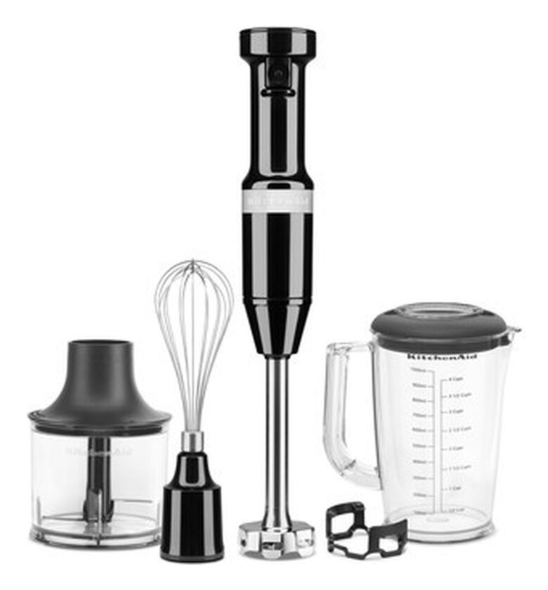 KitchenAid 5KHBV83EOB Frullatore ad immersione 180 W Nero, Acciaio inox