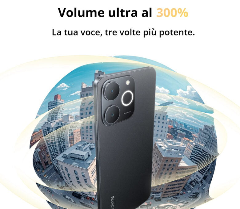 realme Note 631011009972 smartphone 17,1 cm (6.74") Doppia SIM Android 15 4G USB tipo-C 4 GB 128 GB 6000 mAh Nero