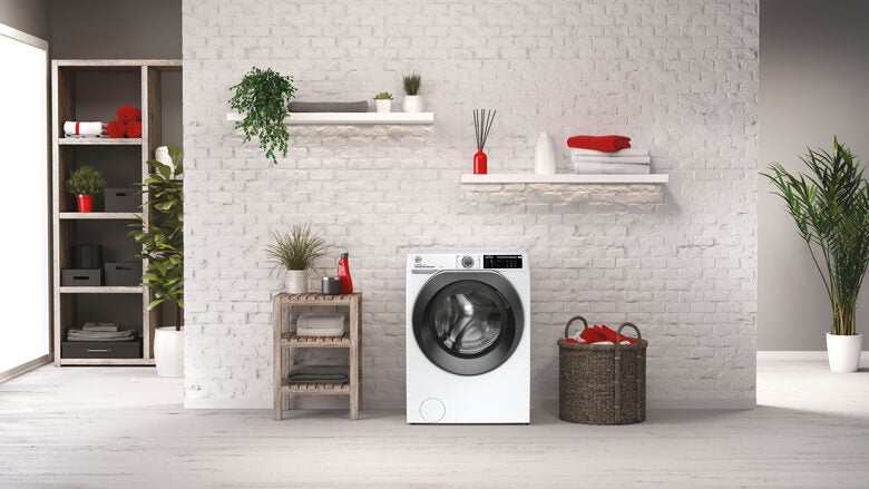 Hoover HW 29AMBS/1-S H-WASH 500 Lavatrice A Libera Installazione 9 Kg, 1200 Giri, Classe A, Motore Inverter, Bianco