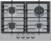 Bosch Serie 6 PCH6A5I90 Piano cottura a gas 60 cm 4 fuochi Acciaio Inox