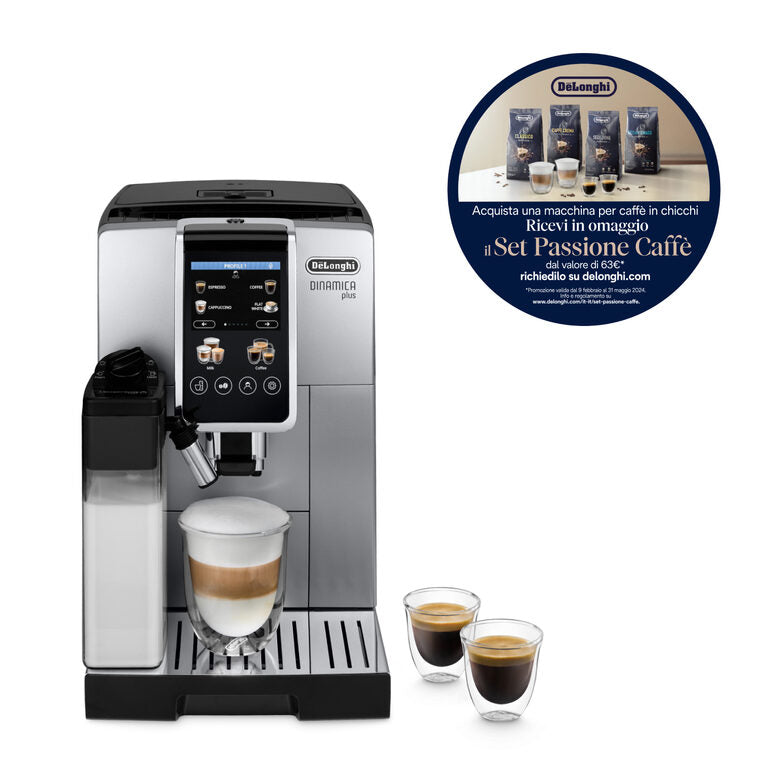 De’Longhi ECAM380.85.SB Dinamica Plus macchina per caffè Automatica Macchina da caffè combi 1,8 L