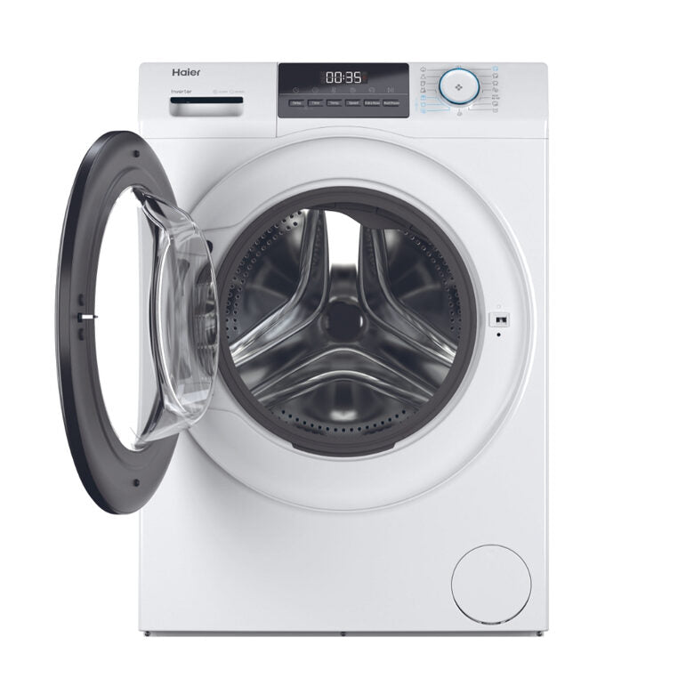 Haier HW80-BP14929A-S I-Pro Serie 1 Lavatrice A Libera Installazione 8 Kg, 1400 Giri, AI Power Drive Inverter Motor, Pillow Drum, Classe A, Bianco