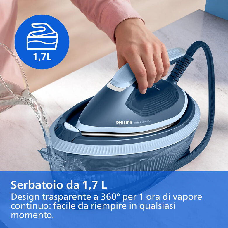 Philips PerfectCare Serie 4000 PSG4020/20 Ferro da Stiro con Caldaia 2400 W 6,5 Bar Serbatoio 1,7 L