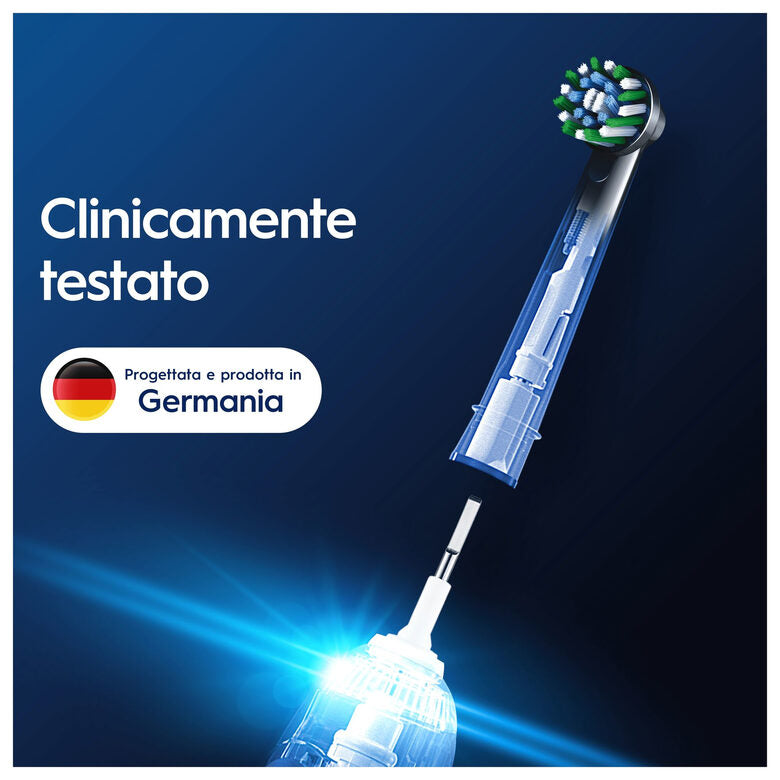 Oral-B Testine Di Ricambio Pro Cross Action Black, 5 Testine