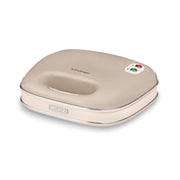 Ariete Linea Vintage 1963 Sandwich Maker Vintage, Piastra elettrica per toast, Sandwich e panini, 750W, Piastre fisse grill, Rivestimento antiaderente, Posizione e riponimento verticale, Beige