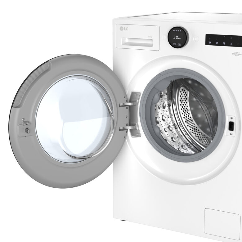 LG F4X7011TWB Serie X7 Lavatrice Smart A Libera Installazione 11 Kg, AI DD™, 1400 Giri, Display Easy Circle, Wi-fi, AI Wash, Turbowash, Classe A-40%, Bianco