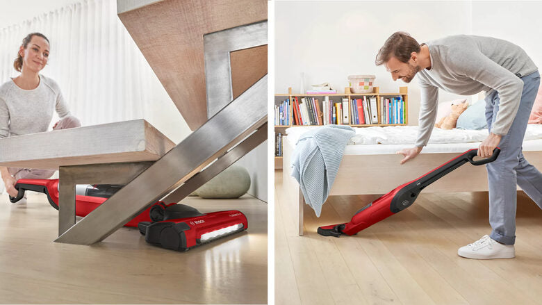 Bosch Serie 4 BBH3ZOO28 scopa elettrica Batteria Secco Senza sacchetto 0,4 L Nero, Rosso 2,15 Ah